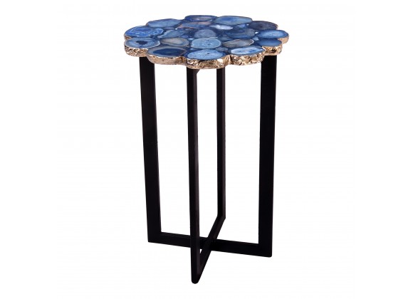 Moe's Home Collection Azul Agate Accent Table - Front Angle