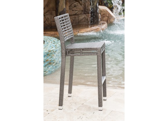Panama Jack Outdoor Graphite Stackable Barstool 