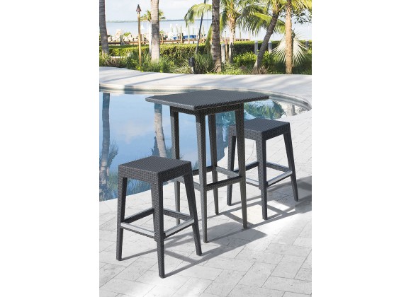 Panama Jack Outdoor Onyx 3-Piece Pub Set