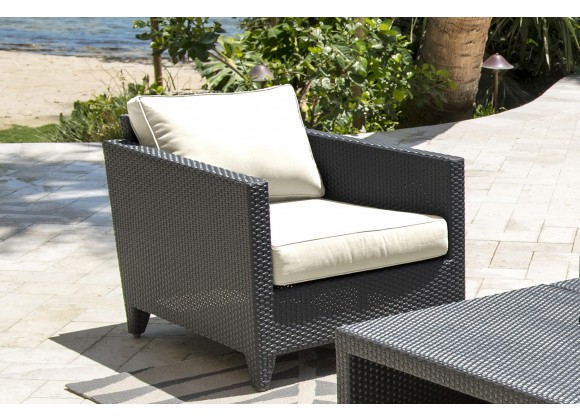Panama Jack Outdoor Onyx Lounge Chair with Cushions