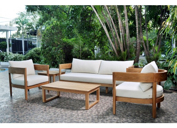 Panama Jack Outdoor Bali Teak 5-Piece Seating Set