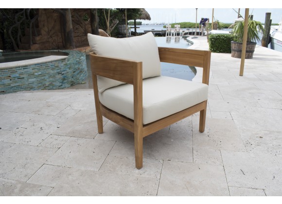 Panama Jack Outdoor Bali Lounge Chair Front Side View Outdoor