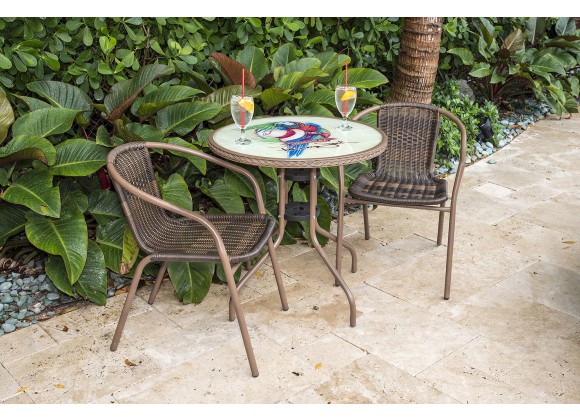 Cafe bistro set outdoor shop