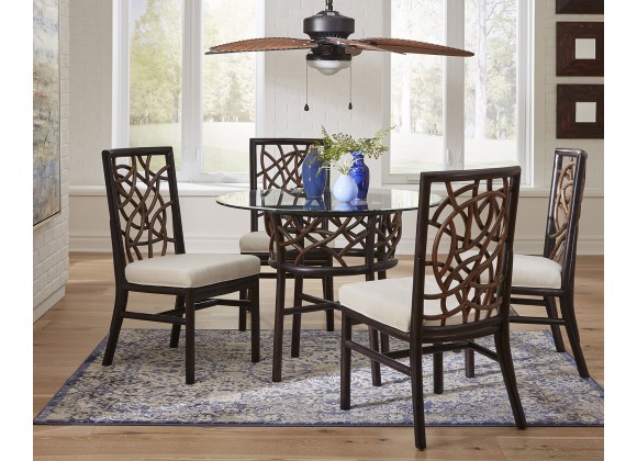 Panama Jack Sunroom Trinidad 6-Piece Dining Set with Cushions- Room View