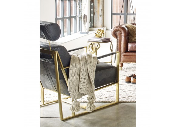 Moe's Home Collection Paradiso Chair - Onyx Black Leather - Lifestyle