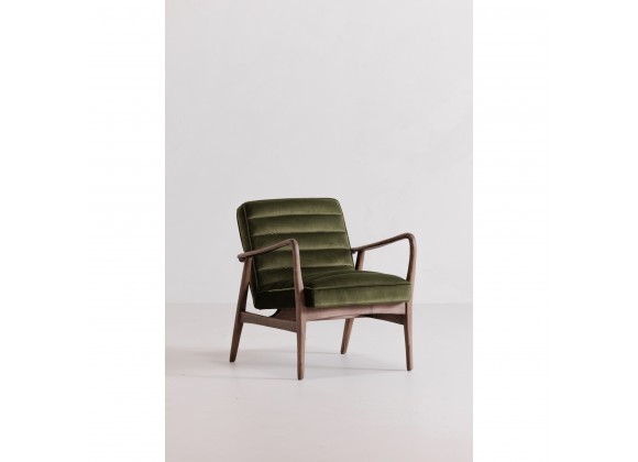 Moe's Home Collection Anderson Armchair in Dark Ivy Velvet - Lifestyle