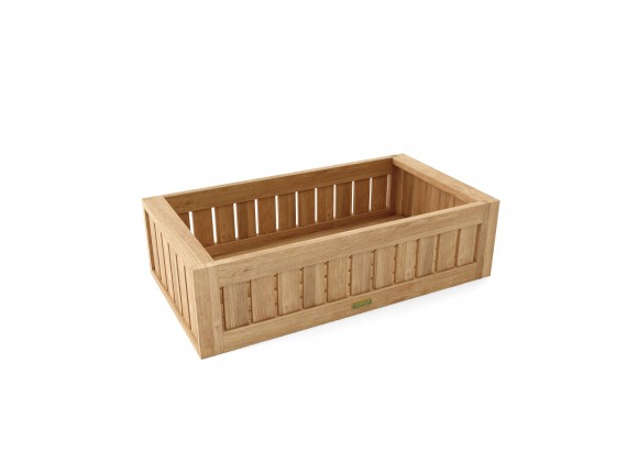 Anderson Teak Straight Modular Planter - Angled