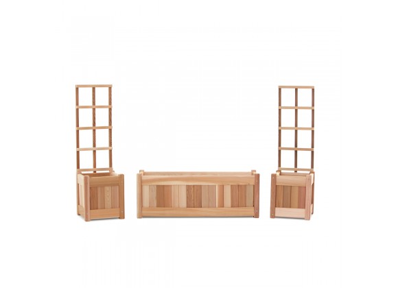 All Things Cedar 3-Piece Planter Set 