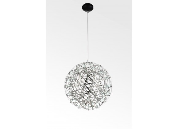 Lucius Pendant Lamp Stainless Steel - White BG