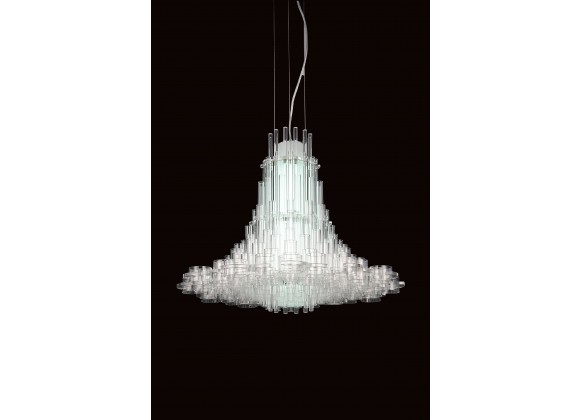 Sasha Pendant Lamp White Acrylic - Lifestyle