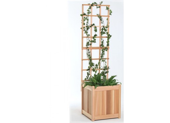 All Things Cedar 2pc. Planter with Trellis