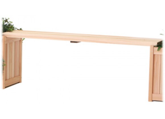 All Things Cedar 5' Western Red Cedar Planter Bench