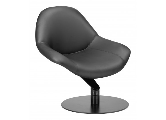 Zuo Modern Poole Accent Chair Black - Angled 1