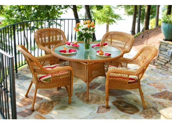 Tortuga Outdoor Portside 5pc Resin Wicker Dining Set