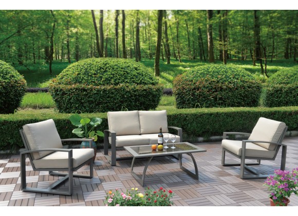Hospitality Rattan Patio Moldova 4-Piece Seating Set