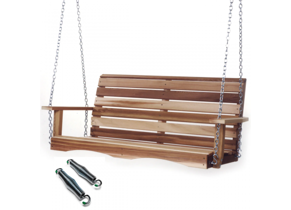 All Things Cedar 4-ft Porch Swing with Comfort Swing Springs - Main
