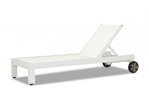 Sunset West Newport Adjustable Sling Chaise - Perspective