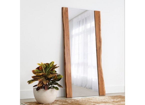 Sunpan Fontana Floor Mirror in Natural - Lifestyle
