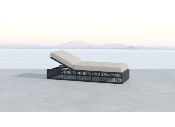 Milano Adjustable Chaise in Echo Ash w/ Self Welt - Lifestyle