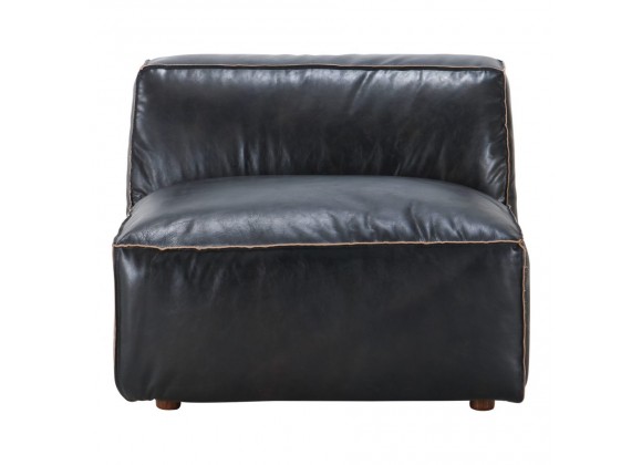 Moe's Home Collection Luxe Slipper Chair -Antique Black - Front