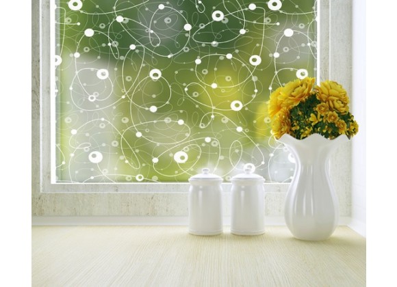 Odhams Press Atomic Retro Privacy Adhesive Window Film