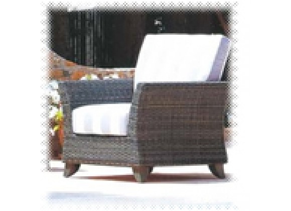 All Things Cedar Rattan Deep Seating Arm Chair