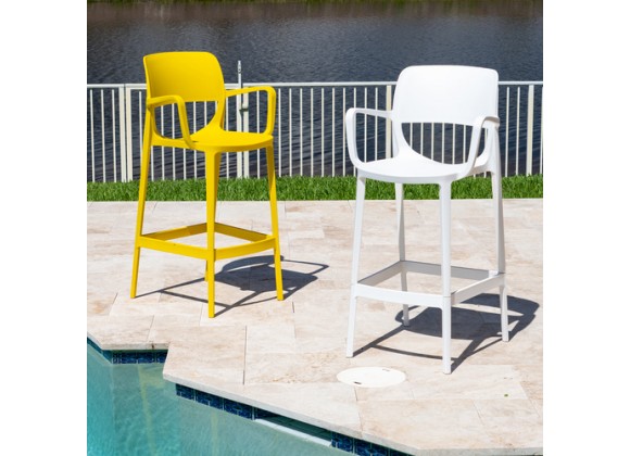 Rainbow Outdoor Bella Set of 2 Stackable Barstool