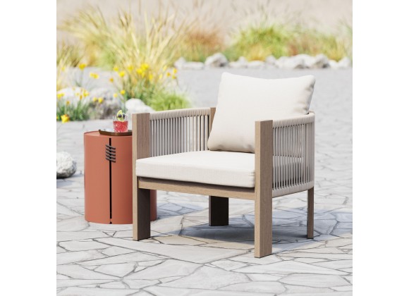 Rebel Accent Chair in Beige- Lifestyle 1