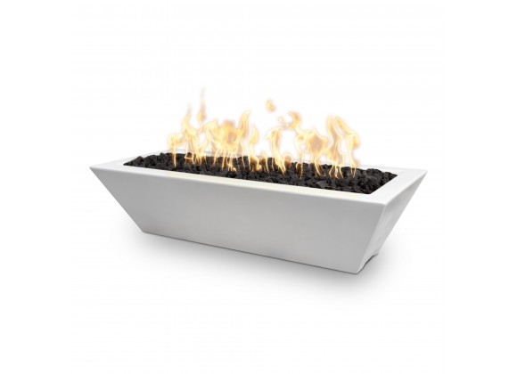 The Outdoor Plus 48" X 20" Linear Maya GFRC Fire Bowl 