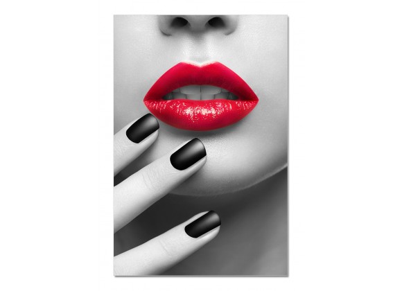 J&M Furniture Acrylic Art Red & Black | SB-61336B 