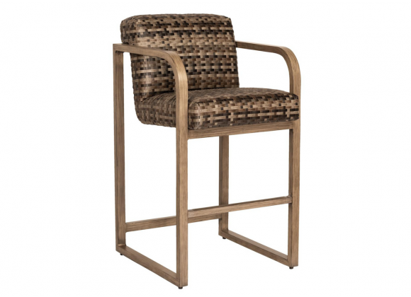 Woodard Reunion Counter Stool with Arms