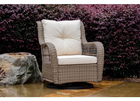 Tortuga Outdoor Rio Vista Swivel Outdoor Wicker Glider Chair  11
