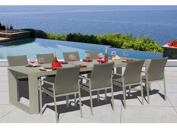 Bellini Home and Garden Ritz 9pc Outdoor Dining Set - Lifestyle