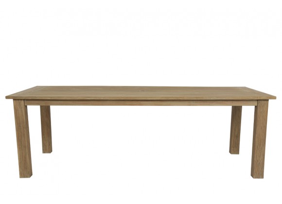 Sunset West Coastal Teak 91" Dining Table - Front Angle