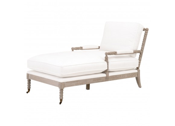 Essentials For Living Rouleau Chaise Lounge - Front Side Angle