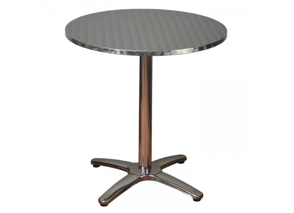 H&D Seating 27.5in Round Aluminum Patio Table