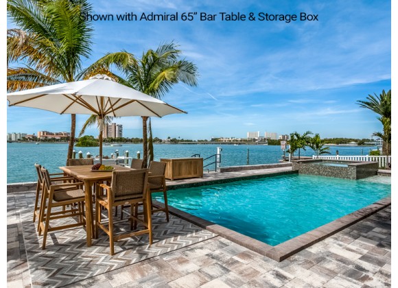 Royal Teak Admiral Bar Chair Outdoor