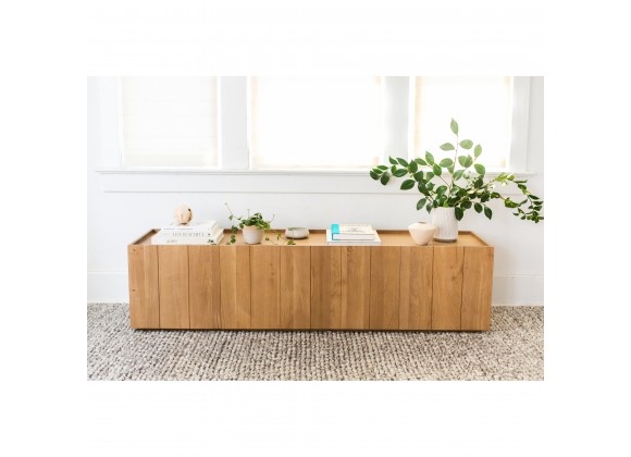 Moe's Home Collection Plank Media Cabinet - Natural - Lifestyle