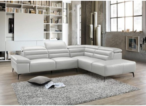 Camello Right Side Facing Sofa - Silver - Lifestyle