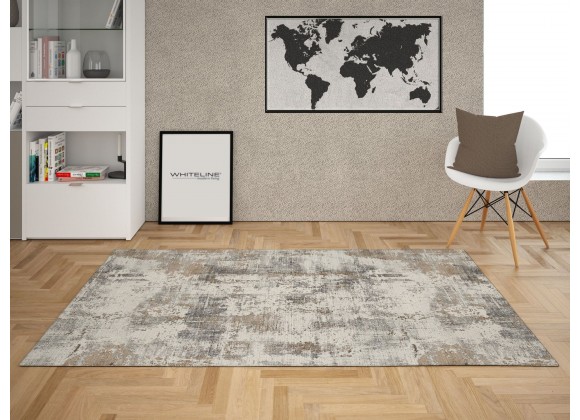 Whiteline Modern Living Goldy Decorative Polyester and Cotton Rug - Lifestyle 2