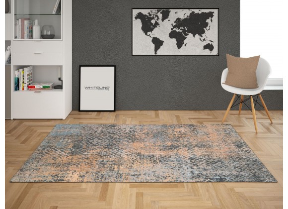  Whiteline Modern Living Celia Decorative Polyester and Cotton Rug - Lifestyle