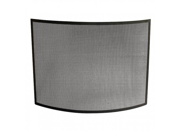 Mr. Bar-B-Q UniFlame® Single Panel Curved Black Wrought Iron Screen
