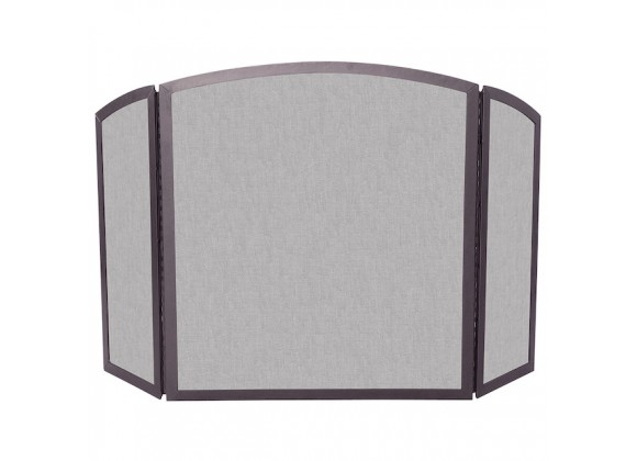 Mr. Bar-B-Q UniFlame® 3 Fold Bronze Finish Wrought Iron Screen with Continuous Arch