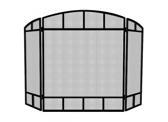 Mr. Bar-B-Q UniFlame® 3 Panel Black Mission Screen