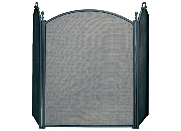 Mr. Bar-B-Q UniFlame® 3 Fold Large Diameter Black Finish Screen with Woven Mesh