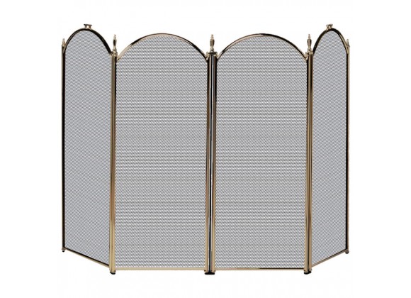 Mr. Bar-B-Q UniFlame® 4 Fold Antique Brass Screen