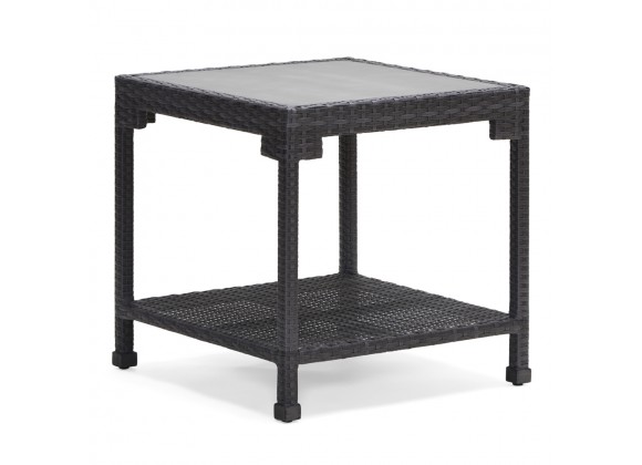 Woodard Lorenzo Side Table - Angled and Zoomed