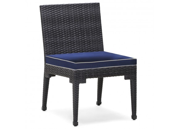 Woodard Lorenzo Dining Side Chair - Angled and Zoomed