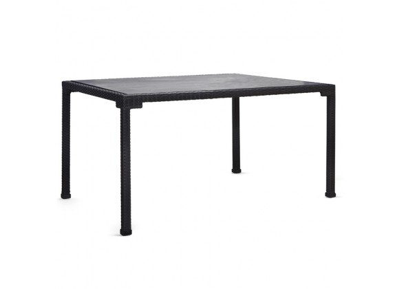 Woodard Lorenzo Square Dining Table - Angled and Zoomed