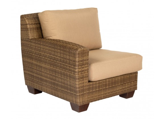 Woodard Saddleback Right Arm Facing End Unit in Mocha